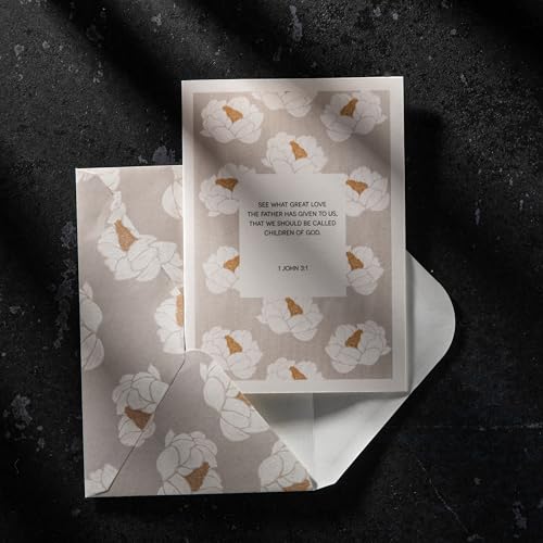 DIVERSEBEE Inspirational Christian Greeting Cards of Encouragement (Bloom) - color: Bloom