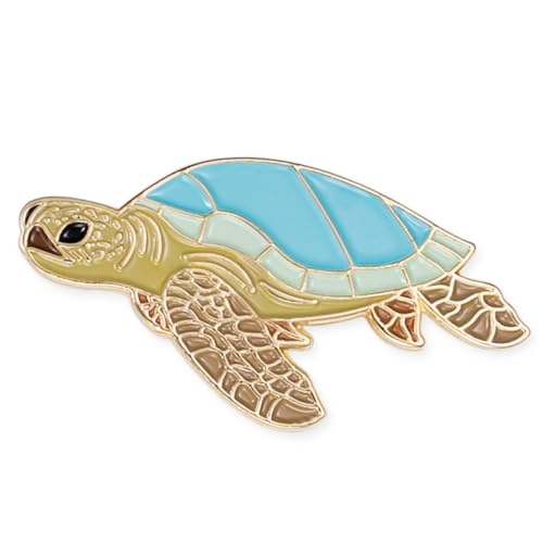 PinMart Ocean & Sea Animal Enamel Lapel Pins for Hats, Jackets & Bags - color: Sea Turtle Gold Color Plated, size: 25 Pack