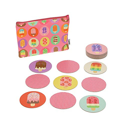 Matching Game Ice Pops v2 - color: Animals + Babies