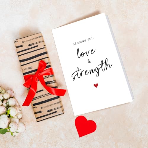 Simply Sympathy Card, Encouragement Card, Thinking of You Cards, Get Well Soon Cards, Sending You Love and Strength - color: Love and Strength