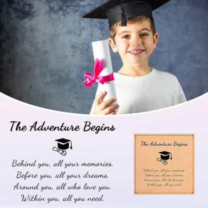 Leyung Cross Bracelet Gifts for Boys, Easter Basket Stuffers Baptism Gifts - color: Graduation B
