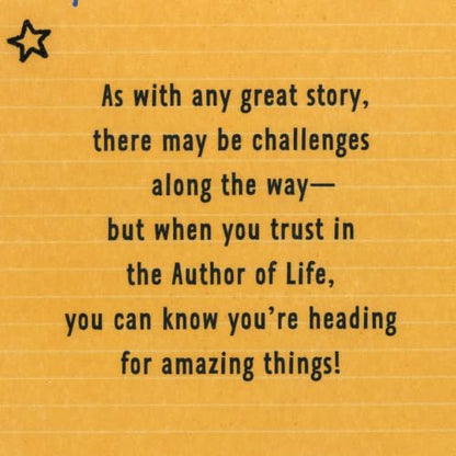 Hallmark DaySpring Religious Graduation Card (God Is Writing Your Next) - style: God is Writing Your Next Chapter