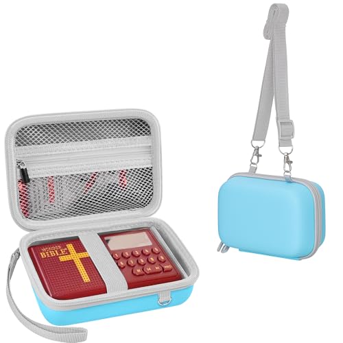Leayjeen Travel Carry Case for Audio Bible Player - Blue - color: Blue