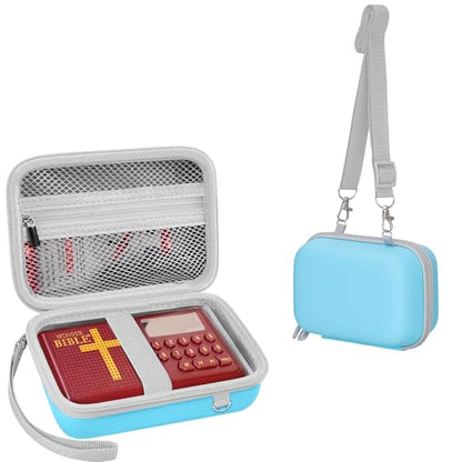 Leayjeen Travel Carry Case for Audio Bible Player - Blue - color: Blue