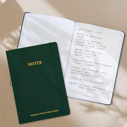 Aesthetic Thick Notebook Journal for Women 7" x 10" - Linen Hardcover