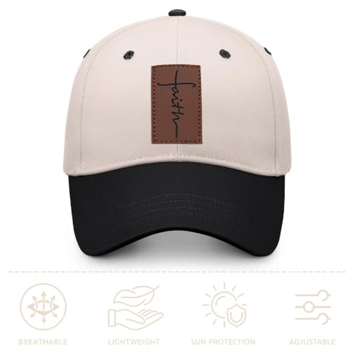 Christian Hats for Men Women Religious Gifts - color: Faith- Beige