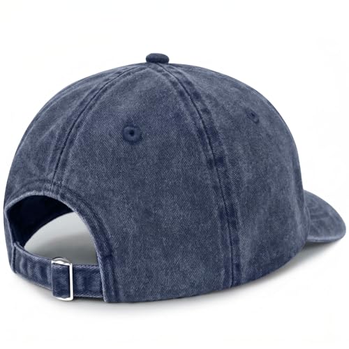Christian Gifts for Men Women, Religious Cross Logo Embroidered Low Profile Unisex Dad Hat - color: Blue