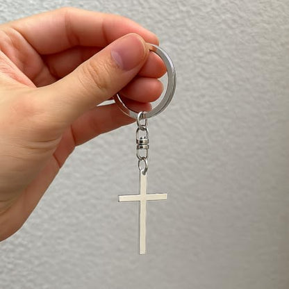 Cross Keychain – Cool Keychains Gifts for Christian, Baptism, Holidays, Keychains for Car Keys - color: Cross12