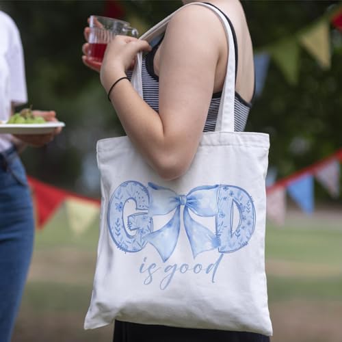 JINYO Christian Canvas Tote Bag, Bible Tote Bags for Women - color: Christian Tote Bag-4