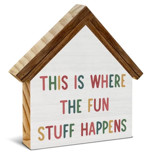 Playroom Decor, This Is Where All the Fun Stuff Happens House Shaped - color: fun