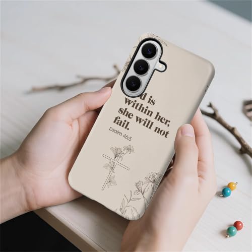Compatible with Samsung Galaxy S26 Full Body Matte Case Hard Shell Shockproof Screen Lens Protection for Girl Boy Cute Pattern Christian Bible Verse Religious Scripture Jesus - color: Christian Bible Verse Religious Scripture Jesus, size: Samsung Galaxy S