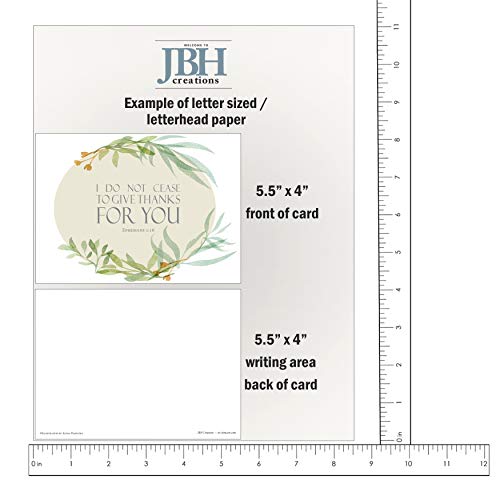 Thank You Inspirational Bible Verse Note Cards with Envelopes - Pack of 48 - style: Thank You