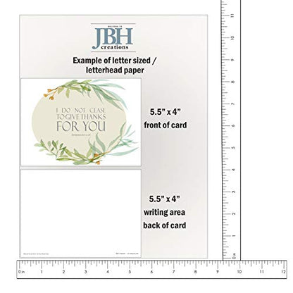 Thank You Inspirational Bible Verse Note Cards with Envelopes - Pack of 48 - style: Thank You