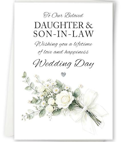 Wedding Card for Daughter and Son-in-Law, Wedding Gifts from Parents - color: Mu-378