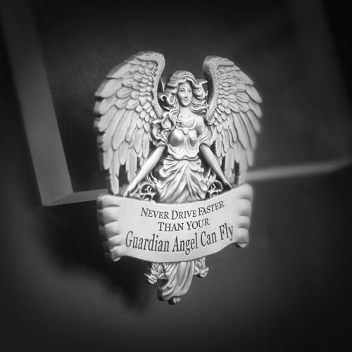 Guardian Angel Visor Clip Car Guardian Angel Medal Accessories Bless Driving Safety Religious Gift for Driver, Parent, Family, Friend (1)