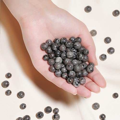 10mm Natural Flame Yooperlite Gemstone Beads Polished Round Smooth Stone Beads for Bracelets Jewelry Making 15inch Loose Beads - color: Flame Yooperlite Stone, size: 10mm