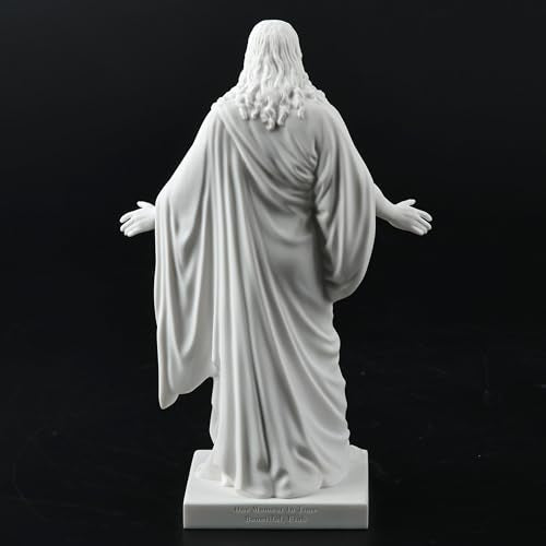 One Moment In Time S4a Christus Statue White Cultured Marble Hand Made Mormon LDS CTR - size: 6"