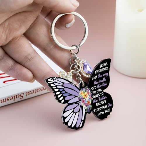 Christian Keychain First Communion Gifts for Girls Women Men Baptism Kids Religious Acrylic Decor Christmas Gift - color: Yellow
