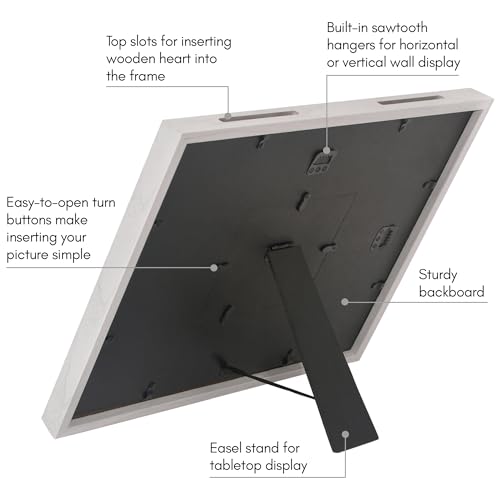 Americanflat 12x16 Shadow Box Frame - Matted to 3x4 - White - color: White