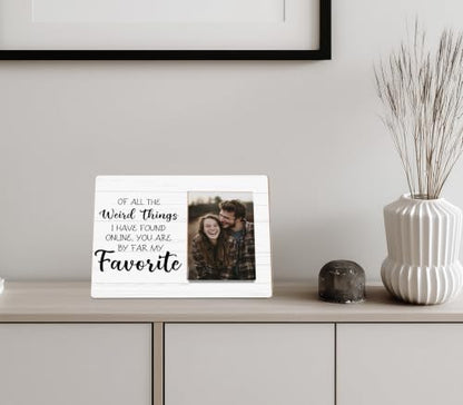Long Distance Relationship Picture Frame for Couple - color: couple