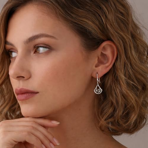 Charmsy 925 Sterling Silver Light-Weight Antique Filigree Teardrop Drop Earrings for Women - color: Woven Teardrop