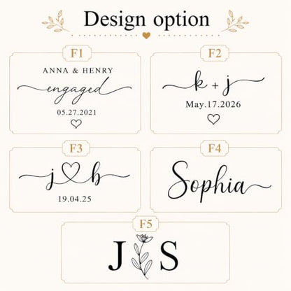 Personalized Jewelry Dish with Initials & Date, Custom Ring Dish for Engagement Rings, Bridesmaid Gifts, Bridal Shower Wedding Gift for Bride, Birthday Graduation Gift for Her Mom - color: Engagement Ring Dish