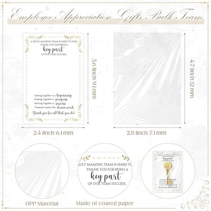Appreciation Gifts Bulk Key Shape Lapel Pins, 60 Sets, May You - style: May You