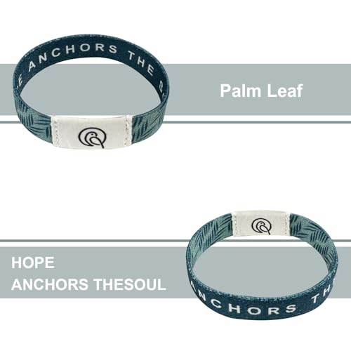 NFC Bible Verse Bracelets, Blue - color: HOPE ANCHORS THE SOUL