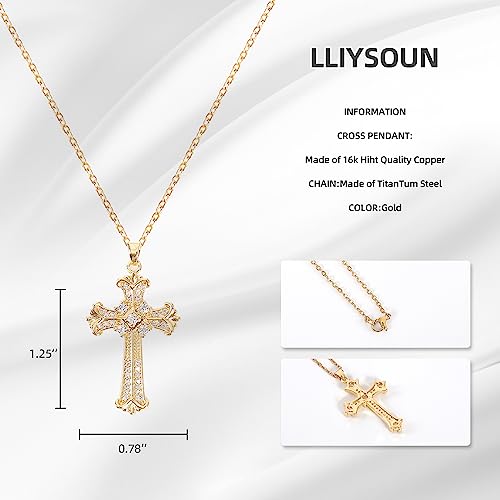 Cross Pendant Necklace for Women Jewelry Gold Cross Necklaces for Women Cross Necklace Minimalist Trendy Jewelry Valentines Day - style: CN19