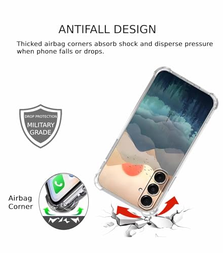 Mountain and Sunrise Case for Samsung Galaxy A17,Natural Scenery Painting,Unique Soft TPU Bumper Case,SA17 - color: Mountain and Sunrise, size: Samsung Galaxy A17