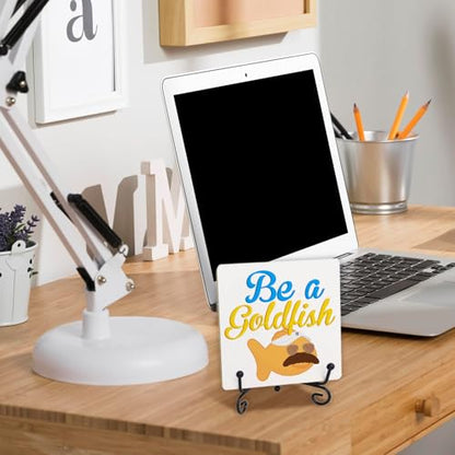 Funny Ted Motivational Plaque, Believe Sign With Stand, TV Show Decor, Soccer Coach Gifts, Home Office Decor, Gift for Football Fans - style: E