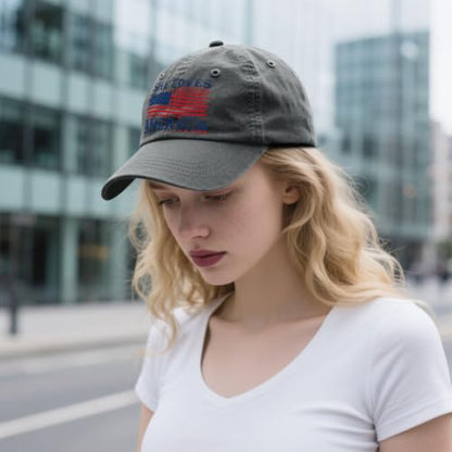 She Loves Jesus and America Too Hats for Womens Soft Washed Distressed Baseball - color: She Loves Jesus and America Toolight Grey1