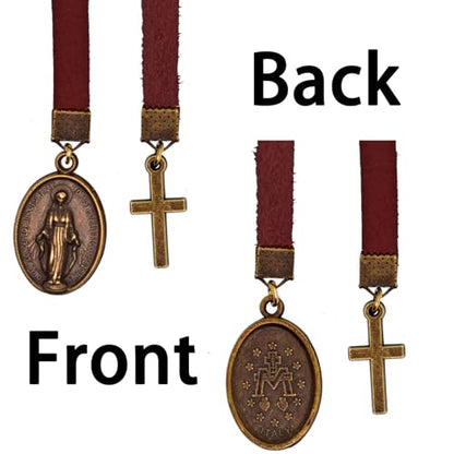 BLBMH Leather Bible Bookmark Catholic Cross Gifts Christian Book Mark -LB6 - color: Alb6