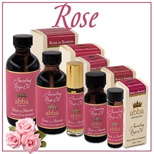 ABBA Oil Rose of Sharon 1/2oz Bottle Anointing Prayer Oil in Gift Box - ABBA Jerusalem (.50 oz) - size: 0.5 Fl Oz (Pack of 1)