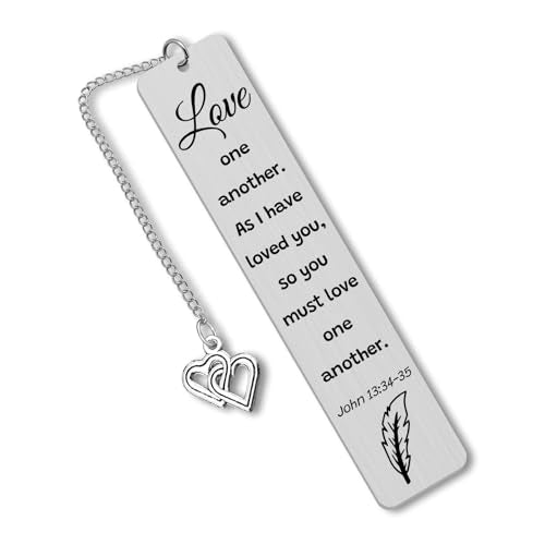 Scripture Bookmark Inspirational Christian Gifts for Women Men Stainless Steel Bookmarks Religious Gift for Friends Book Markers for Reading Religious Wedding Valentines Day Gift - color: Religious Gifts Bookmark - Style 2