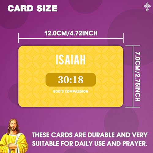 Pacify Bible Memory Verse Cards, 56 Weekly Scripture Flash Cards