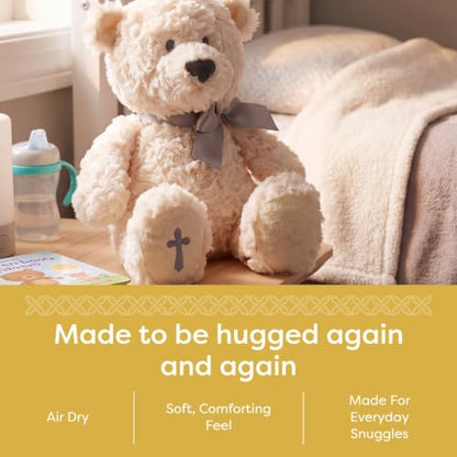 DEMDACO The Lord's Prayer Bear Religious Plush Toy, Soft, Air Dry