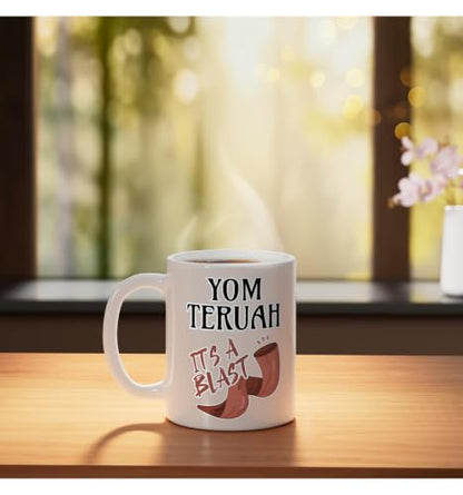 Yom Teruah It's a Bang Ceramic Mug, White - color: White, size: 11 Ounces