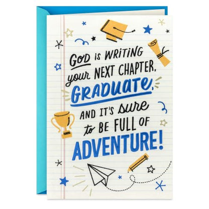 Hallmark DaySpring Religious Graduation Card (God Is Writing Your Next) - style: God is Writing Your Next Chapter