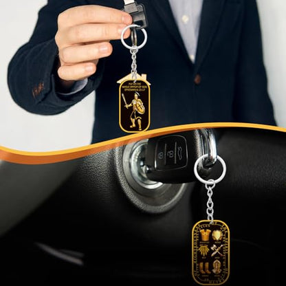 Sureio Christian Gifts Bulk Put on Whole Armor of God Keychains