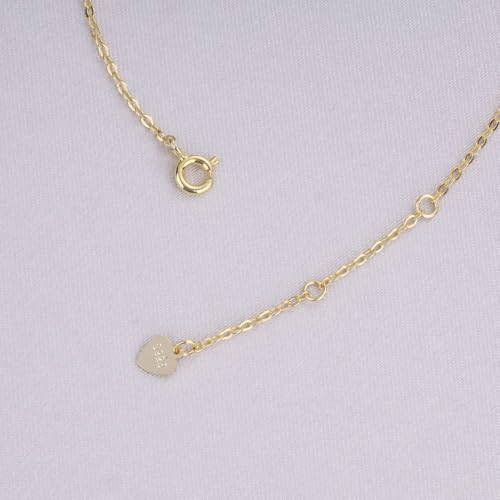 GAVU 925 Sterling Silver Small Cross Charm Bracelet for Women - color: 14K Gold Plated