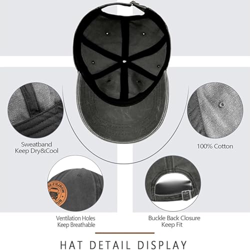 Hat for Men Women, Baseball Cap Gifts for Men Women, Adjustable Cotton Leather Patch Trucker Baseball Cap - color: World's Best Bus Driver