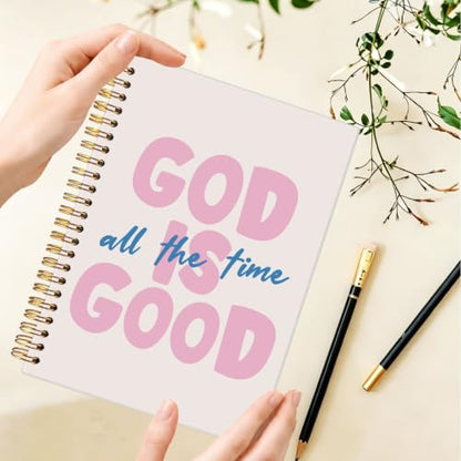 God Is Good All the Time Bible Notebook Journal for Women,A5 - color: God Is Good All the Time