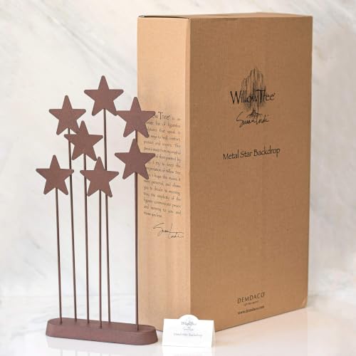 Willow Tree Metal Star Backdrop, Hand-Painted Nativity Accessory