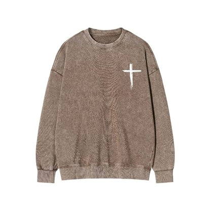 Fall Oversized Crewneck Sweatshirt for Women Men Jesus The Ultimate - color: Coffee, size: 4X-Large