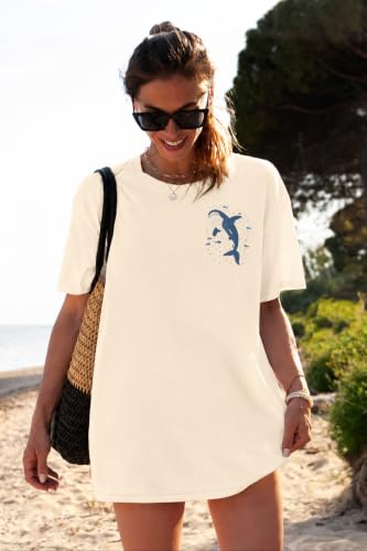 ASTANFY Oversized Tshirts for Women: Deserve Day Shirt Funny Skeleton Shirts Casual Oversized Graphic Tees Tops - color: Apricot5, size: Small