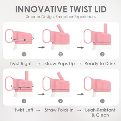 Cowgirl Water Bottle with Twist Lid Insulated Stainless Steel 20oz, Travel Water Bottles for Sports & Gym, Gift for Women Girfriend Birthday Christmas - color: Cowgirl