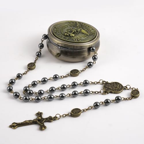 Saint Michael the Archangel Catholic Rosary Necklace - color: Saint Michael B