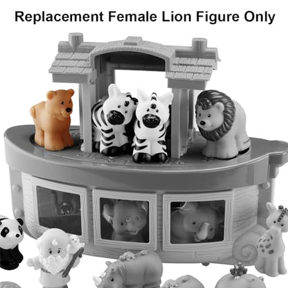 Replacement Part for Fisher-Price Little-People Noah's Ark Playset BMM06 - DKV14 - Replacement Female Lion Figure - Works with Other Sets Too - Children's Bible Story, Zoo and Wildlife