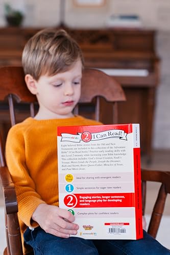 Adventure Bible Read Through the Bible: 8 Bible Stories for Early Readers (Level 2 I Can Read)